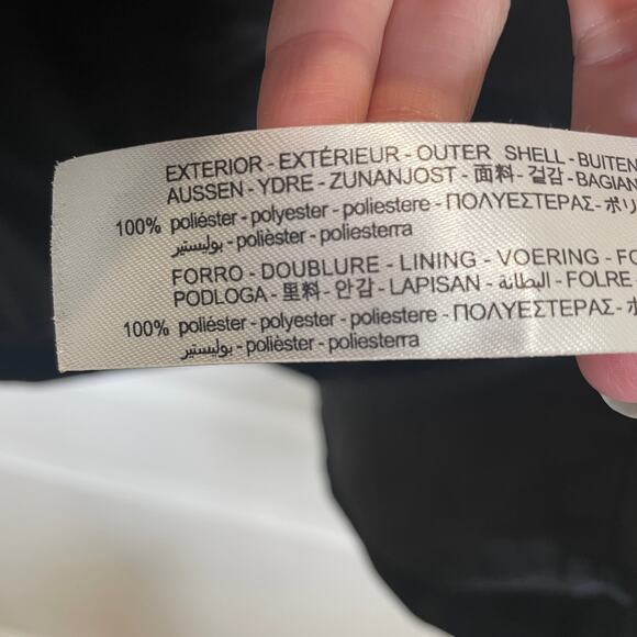 Zara Women's Blazer Jacket Black Wrap Two Button Double Breasted Career S - Picture 3 of 4